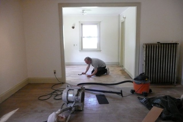 Starting to sand yesterday